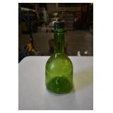 Vtg Green Glass Bottle