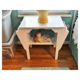 White Wooden Side Table