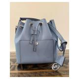 Michael Kors Blue Drawstring Bucket Bag