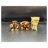 Three Carved Figurines