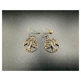 Sterling Silver Tree of Life Earrings