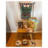 Dog-Themed Items Including Plates