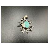 Sterling Silver Sun Pendant
