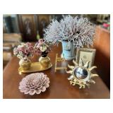 Decorative Home Decor Lot With Vase and Frames