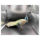 Antique Metal Peacock Mechanical Toy