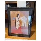 Framed Japanese Woman Artwork, 27ï¿½33