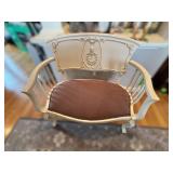 Vtg  French-Style Hand-Carved Wooden Chair