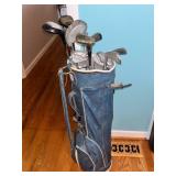Vintage Palmer Charger Golf Bag With Assorted Club