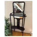 Hall Mirror with Shelf and Decorative Detail