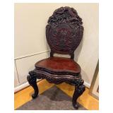 Antique Chinese Wood Carved Chair