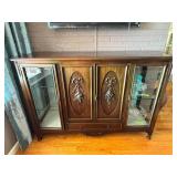 Wooden Cabinet With Glass Display
