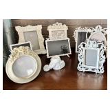 White Picture Frames and Holder