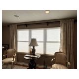 Cream Curtains With Embroidered Detail