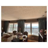 Blue Curtains with Rod Pocket Design