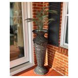 42ï¿½ï¿½ Tall Wicker Planter with Faux Plant