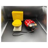 Vtg. Little John and Ladybug Radios