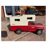 Vintage Tonka Red Pickup Camper Truck