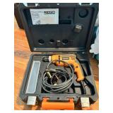 Ridgid Electric Drill With Carrying Case