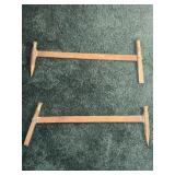 Antique Iron Log Dogs Pair