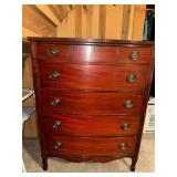 Wooden Chest of Drawers, 36x18x47 Approx.