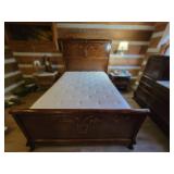Queen Tiger Oak Bed Frame