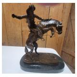 The Bronco Buster Bronze Statue
