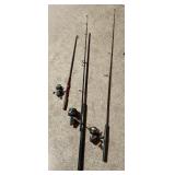 Fishing Rods with Reels and Accessories