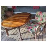 Wooden Patio Table and Chair Set