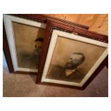 Antique Framed Portraits 32x28