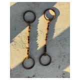 Vintage Rusted Iron Restraint Chains