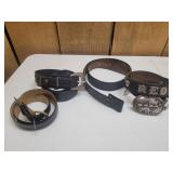Four Leather Belts