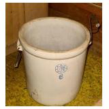25 Gallon Stoneware Crock With Wire Handles
