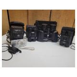 Binoculars and Sony Camera Lot