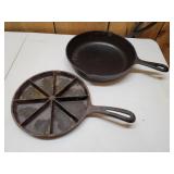 Two Cast Iron Skillets, Made in USA