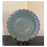 Vtg Ceramic Scalloped Decorative Plate 15ï¿½ï¿½x16ï¿½ï¿½