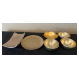 Decorative Metal Bowls and Trays