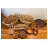 Vtg Woven Baskets