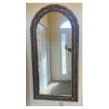 Vtg Arch Wall Mirror with Ornate Frame 33ï¿½ï¿½x63ï¿½ï¿½