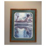 Framed Nude Reflection Art Print 29.5ï¿½ï¿½x37ï¿½ï¿½
