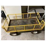 Yellow Metal Garden Utility Cart 48ï¿½ï¿½x24ï¿½ï¿½x26ï¿½ï¿½