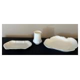 Vtg White Porcelain Tableware Set