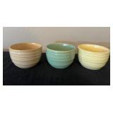 3 Vtg Ceramic Mixing Bowls 4ï¿½ï¿½x3ï¿½ï¿½