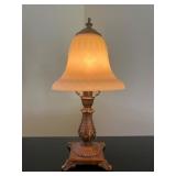 Vtg Table Lamp with Frosted Glass Shade 15ï¿½ï¿½