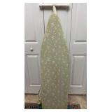 Vtg Green Patterned Ironing Board
