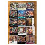 15 Vtg 1000-Piece Puzzles