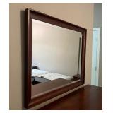 Vtg Wooden Framed Wall Mirror 46ï¿½ï¿½x2ï¿½ï¿½x34ï¿½ï¿½