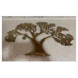 Vtg Brass Tree Wall Decor Sculpture 20ï¿½ï¿½x16.5ï¿½ï¿½