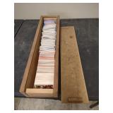 Wood Box with Baseball Cards