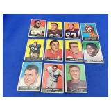 (11) 1961 Topps Football Cards