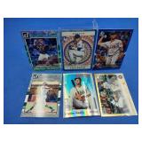 (6) Numbered Insert Baseball Cards